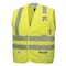 Oberon Hi-Vis FR/ARC-Rated 7.5 oz 88/12 Safety Vest, Snap Closure, Hi-Vis Yellow, L ZFA106-L - alternate 1